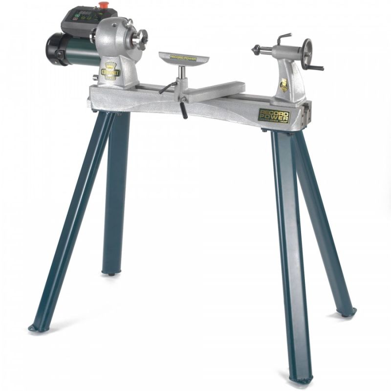Record Power Coronet Herald Variable-Speed Woodturning Lathe – M33 Spindle, Swivel Headstock