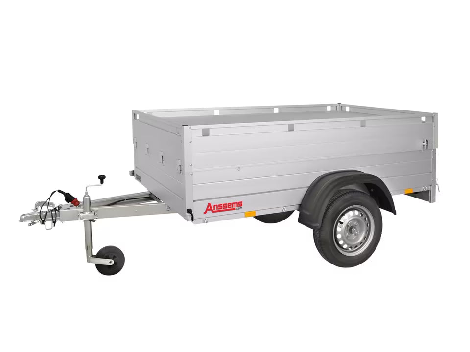 Anssems GT750 251×126 HT – Single Axle Utility Trailer with Cover & Railing