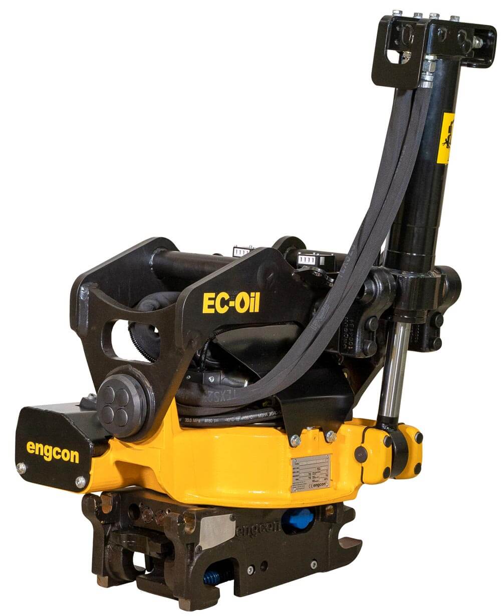 Engcon EC206 Tiltrotator – HS03 Sandwich Mount, Hydraulic Open/Close, SS9 Control (4–6 t)