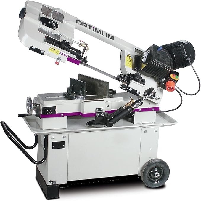 Optimum OPTIsaw S181 Metal Bandsaw – Hydraulic Feed, 0°–45° Angle Cutting