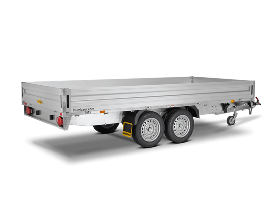 Humbaur HT 203116 – Tandem-Axle Aluminium Flatbed Trailer (2,000 kg)