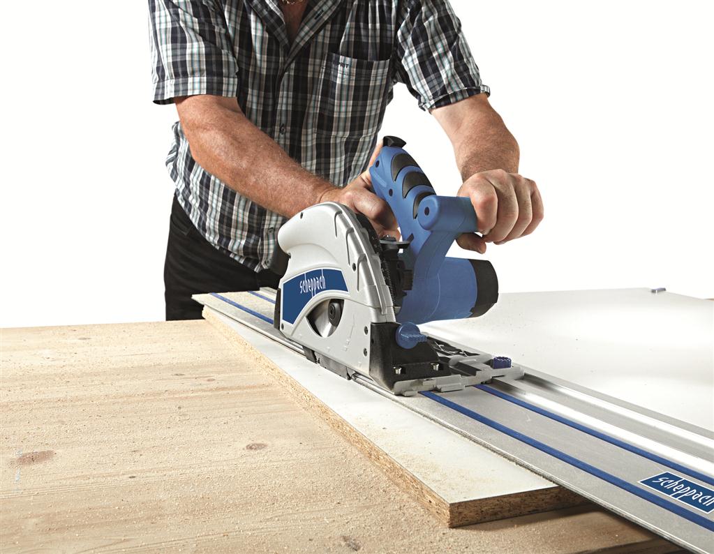 Scheppach PL55 Plunge Saw with Guide Rails – 160 mm Precision Track Saw