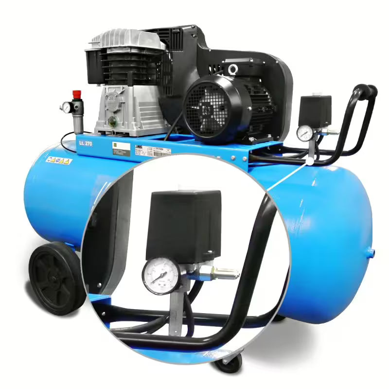 ABAC PRO A49B 270 CM3 270L Two-Stage Belt-Driven Professional Air Compressor – 4 HP