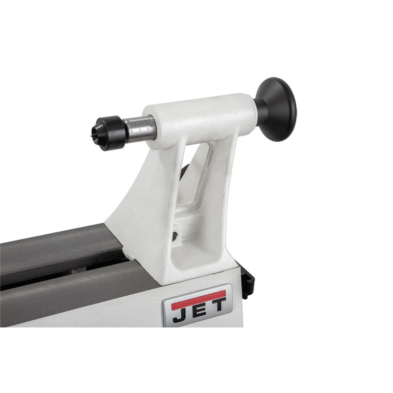 Jet JWL-1221VS Variable Speed Woodturning Lathe – 12″ Swing, Bench Mounted
