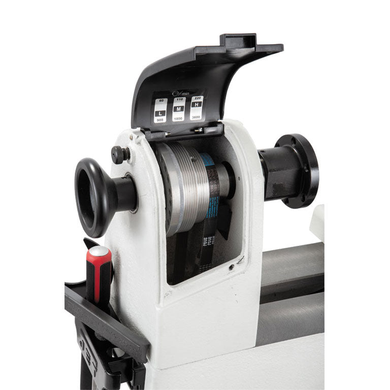 Jet JWL-1221VS Variable Speed Woodturning Lathe – 12″ Swing, Bench Mounted