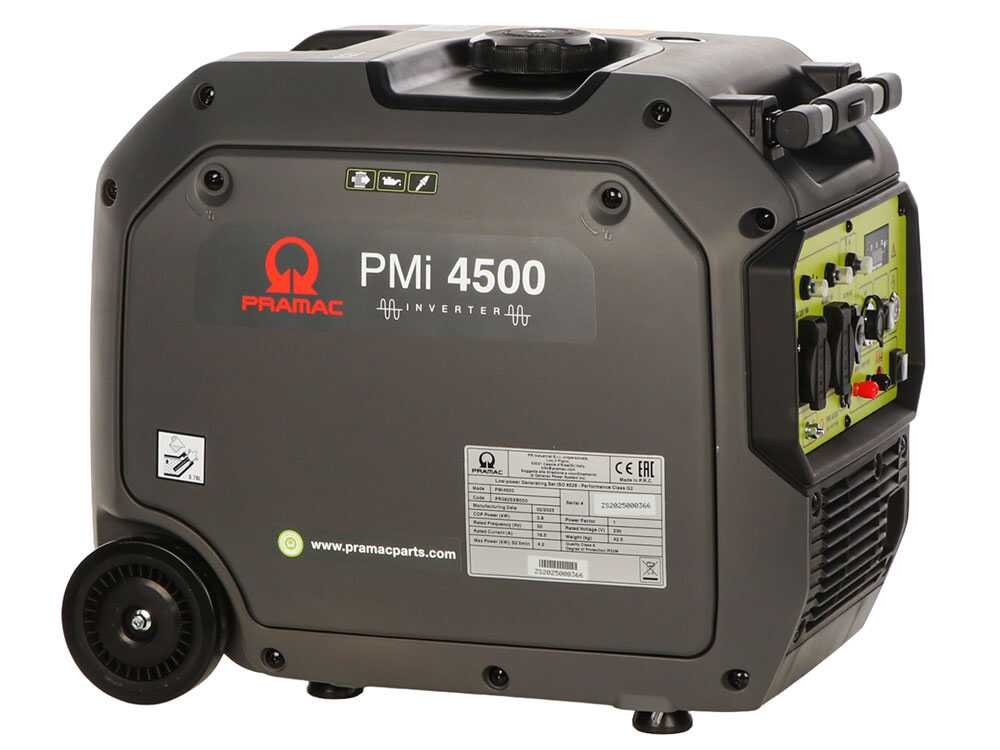 Pramac PMi 4500 Inverter Generator – Trolley, 3.8kW Continuous, Silent, Single-Phase