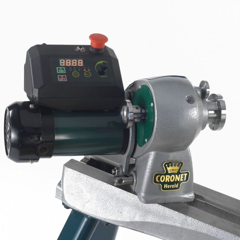 Record Power Coronet Herald Variable-Speed Woodturning Lathe – M33 Spindle, Swivel Headstock