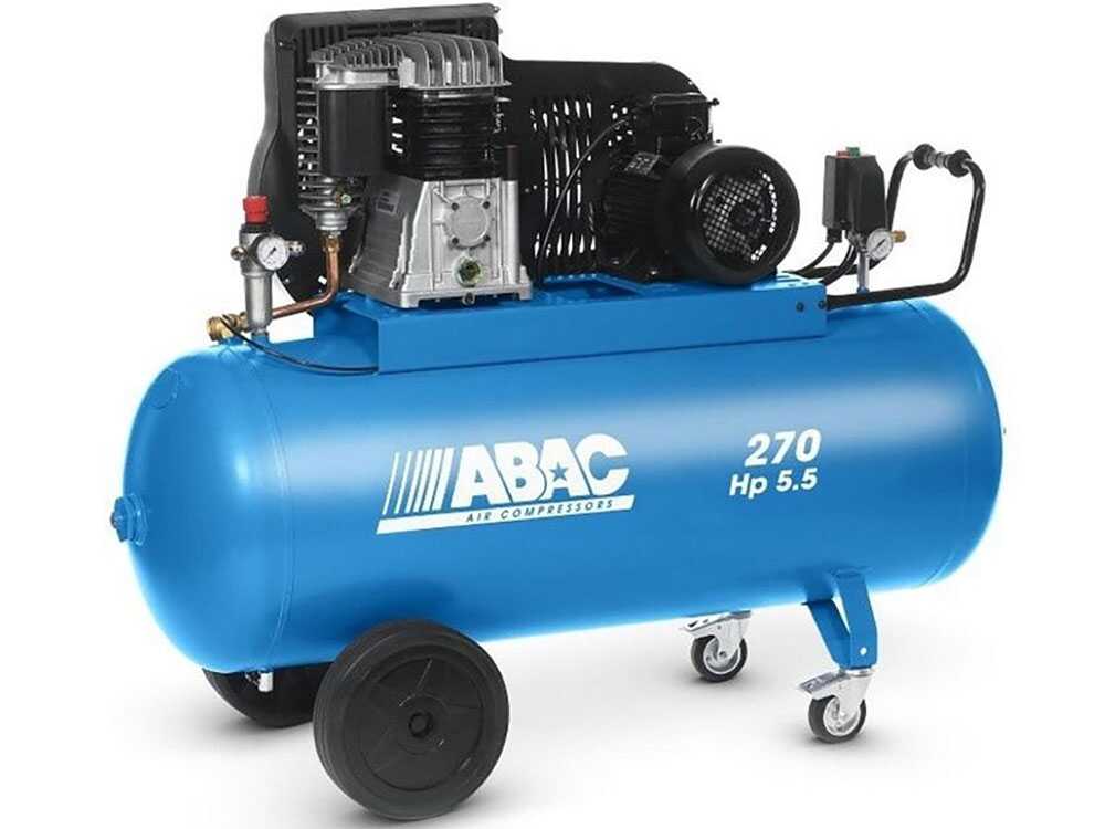 ABAC B5900 270 CT5.5 – Two-Stage Belt-Driven Professional Air Compressor (270 L, 5.5 HP, Three-Phase)