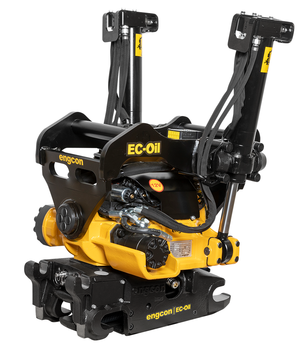 Engcon EC209 Tiltrotator – HS08 Sandwich Mount, Hydraulic Open/Close, SS9 Control (6–9 t)